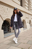 Versatile Women's Long Buttoned Jacket in Soft Fabric
