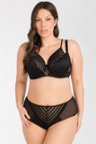 Elegant Deep Cleavage Underwire Bra with Adjustable Straps