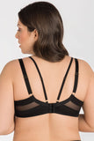 Elegant Deep Cleavage Underwire Bra with Adjustable Straps