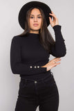 Elegant Fitted Blouse with Decorative Buttons