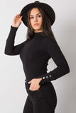 Elegant Fitted Blouse with Decorative Buttons