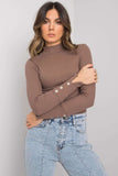 Elegant Fitted Blouse with Decorative Buttons