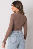 Elegant Fitted Blouse with Decorative Buttons