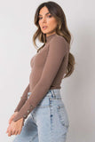 Elegant Fitted Blouse with Decorative Buttons