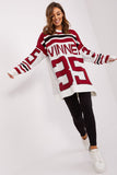 Cozy Extended Cut Printed Sweater for Everyday Wear