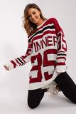 Cozy Extended Cut Printed Sweater for Everyday Wear