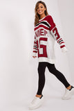Cozy Extended Cut Printed Sweater for Everyday Wear