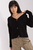 Casual Heart Neckline Sweater with Button Closure