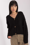 Casual Heart Neckline Sweater with Button Closure