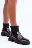 Eco-Friendly Women's Slip-On Boots with Flat Heel & Platform