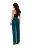 Elegant Satin Straight Leg Pants for Women