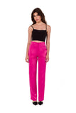Elegant Satin Straight Leg Pants for Women