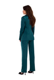 Elegant Satin Jacket with Decorative Button Closure