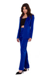 Elegant Satin Jacket with Decorative Button Closure
