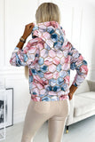Comfortable Hooded Sweatshirt with Gold Hexagon Pattern