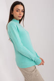 Elegant Striped Turtleneck Long-Sleeve Sweater