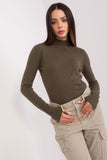 Soft Striped Turtleneck Long-Sleeve Sweater for Work