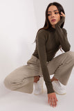 Soft Striped Turtleneck Long-Sleeve Sweater for Work