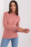 Elegant Striped Turtleneck Long-Sleeve Sweater
