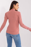 Elegant Striped Turtleneck Long-Sleeve Sweater