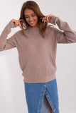 Versatile Long Sleeve Women's Sweater with Unique Texture