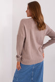 Versatile Long Sleeve Women's Sweater with Unique Texture