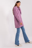 Oversized Turtleneck Sweater with Variegated Texture
