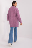 Oversized Turtleneck Sweater with Variegated Texture