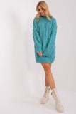 Oversized Turtleneck Sweater with Variegated Texture