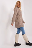 Oversized Turtleneck Sweater with Variegated Texture