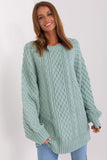 Oversized Variegated Long Sweater for Ultimate Comfort