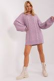 Oversized Long Sweater with Unique Variegated Texture