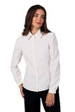 Elegant Long Sleeve Shirt with Adjustable Cuffs & Collar
