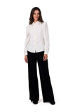 Elegant Long Sleeve Shirt with Adjustable Cuffs & Collar