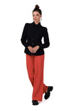Elegant Long Sleeve Shirt with Adjustable Cuffs and Creases