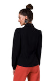 Elegant Long Sleeve Shirt with Adjustable Cuffs and Creases