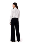 Stylish Wide-Leg Cotton Sweatpants with Pockets
