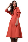 Elegant Knit Dress with Batwing Sleeves and Pockets