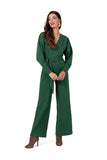 Versatile Knit Jumpsuit with Belt for Effortless Style