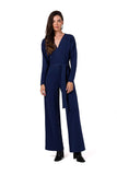 Chic Knit Jumpsuit with Belt for Effortless Style