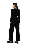 Stylish Knit Jumpsuit with Belt for Effortless Elegance