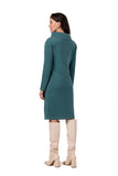 Chic High Collar Midi Dress for Any Occasion