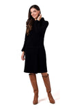 Chic High Collar Midi Dress for All Occasions