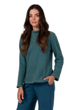 Chic Women's Turtleneck Sweatshirt for All-Season Style