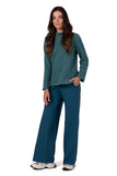 Chic Women's Turtleneck Sweatshirt for All-Season Style