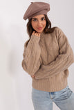 Classic Plain Beret with Elegant Antenna Detail