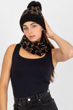 Cozy Winter Pom-Pom Beanie with Wide Cuff for Warmth