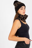 Cozy Winter Pom-Pom Beanie with Wide Cuff for Warmth