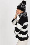 Cozy Winter Pom-Pom Cap with Stylish Wide Welt Design