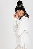 Cozy Winter Knit Cap with Pom-Pom and Stylish Wide Welt